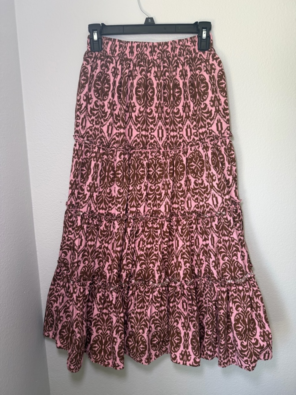 REVOLVE o.p.t. Boho Cottagecore 100% Cotton Tiered Maxi Skirt Size XS Brunch - Picture 2 of 7